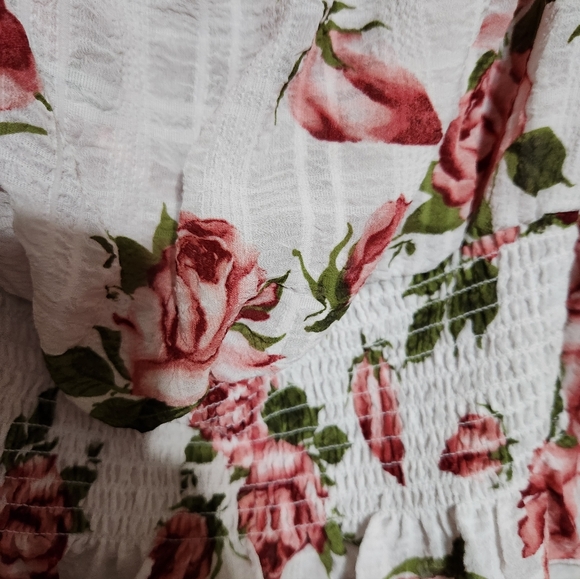 Womens Guess Floral Long Sleeve Women's Top - Picture 8 of 10